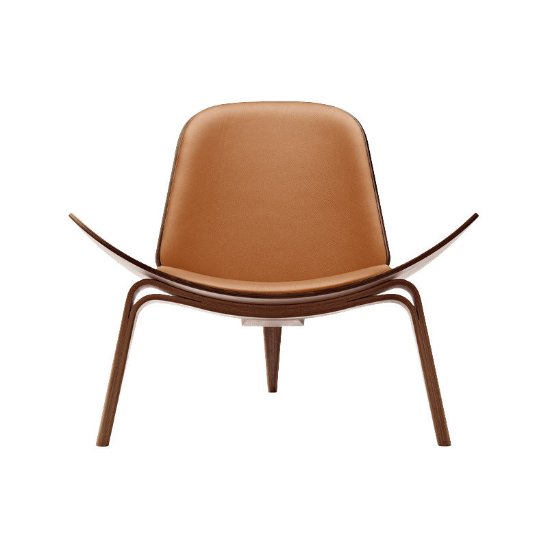 MP Shell Chair - Classic Lounge Chair | Reading Chair in Leather