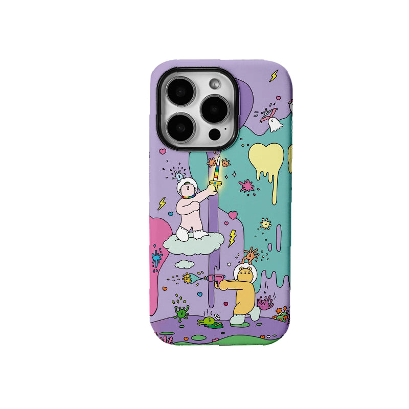 Lilac Heart - Phone Case