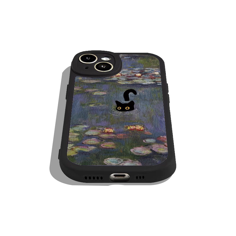 Black Cat - Sheepskin Texture Phone Case