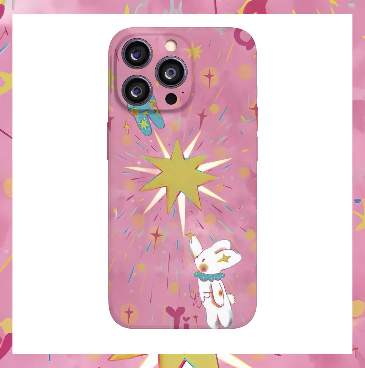 Star-chasing Bunny - Phone Case