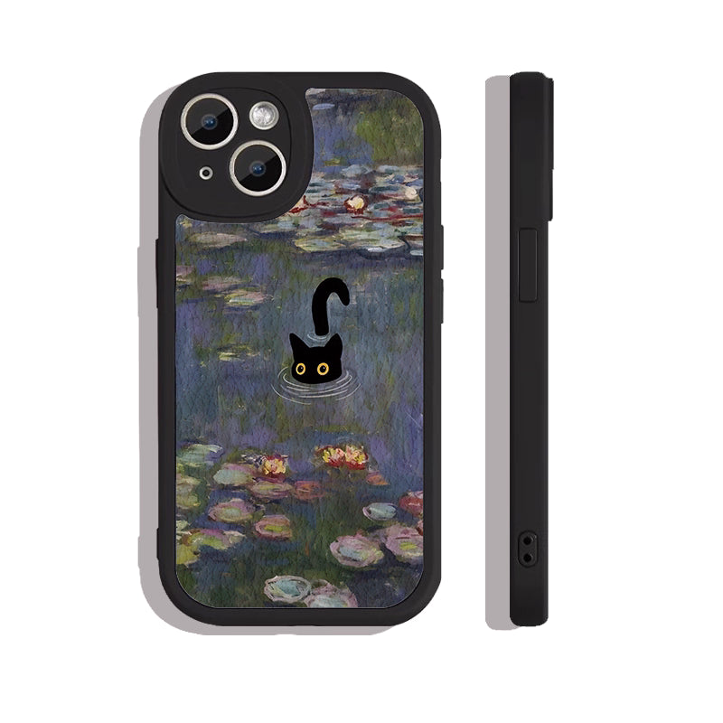 Black Cat - Sheepskin Texture Phone Case