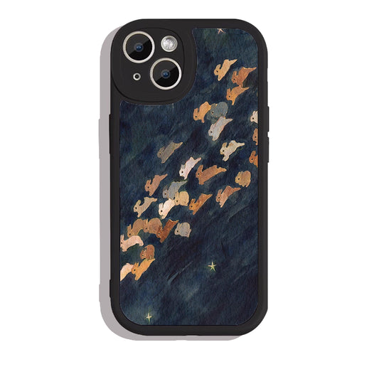 Chasing Bunny - Sheepskin Texture Phone Case