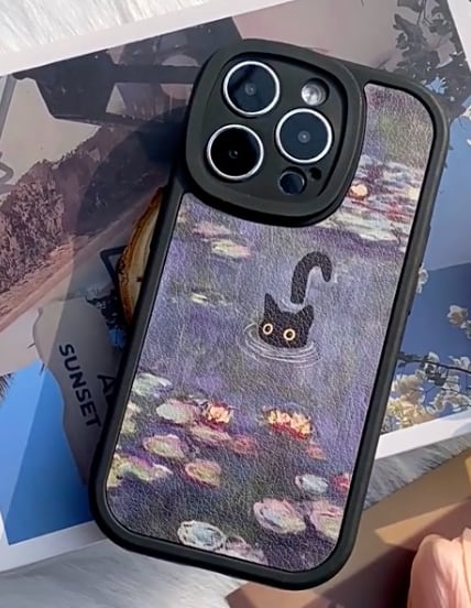Black Cat - Sheepskin Texture Phone Case