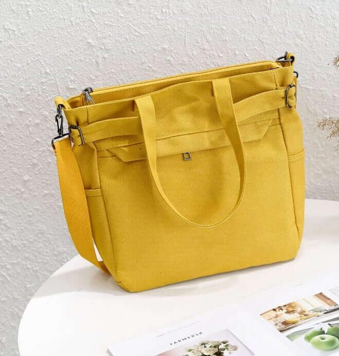 Functional Canvas Tote Bag | Handbag | Crossbody Bag | Shoulder Bag - mokupark.com