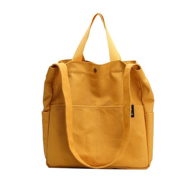 Wide Shoulder Straps Canvas Tote Bag | Handbag | Crossbody Bag | Shoulder Bag - mokupark.com