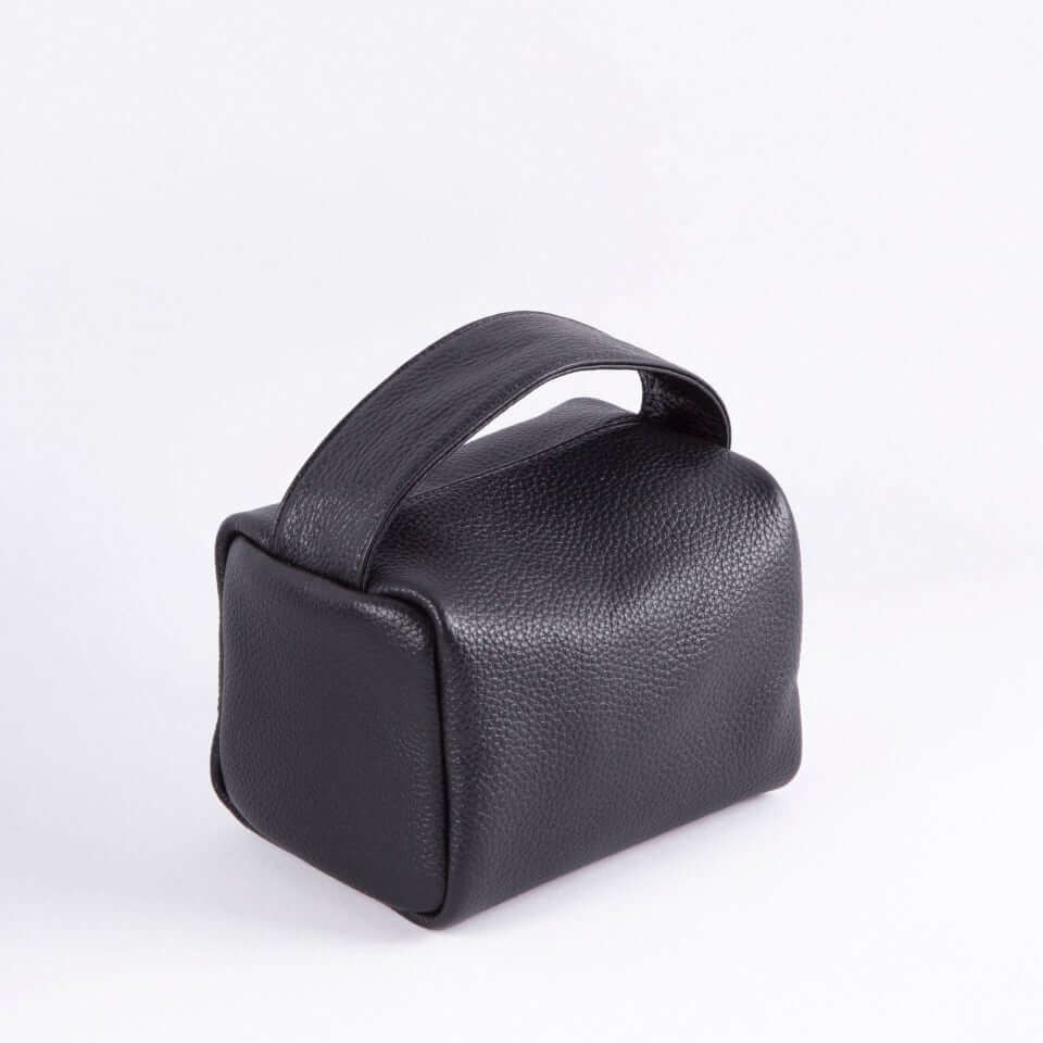 TROW Square 90's Top Handle Bag - in Leather
