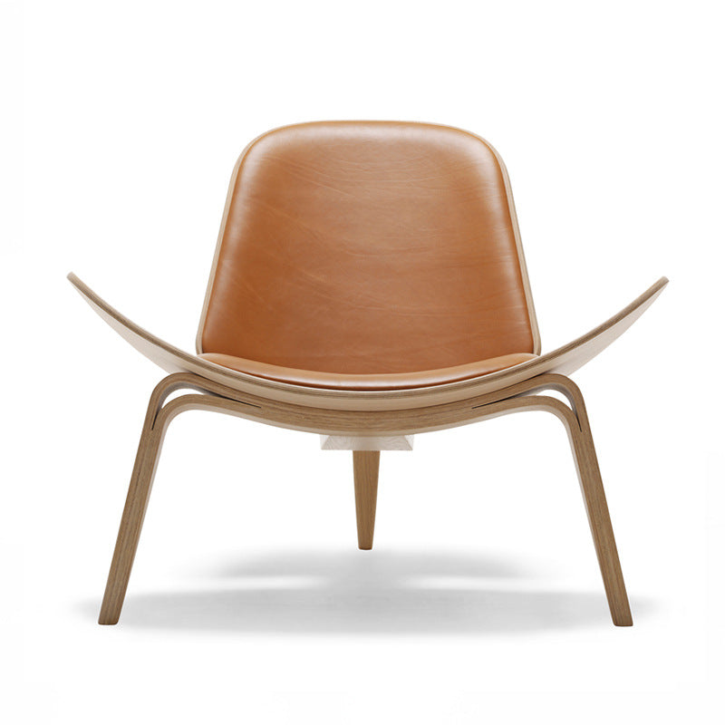 MP Shell Chair - Classic Lounge Chair | Reading Chair in Leather