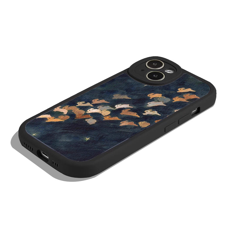Chasing Bunny - Sheepskin Texture Phone Case