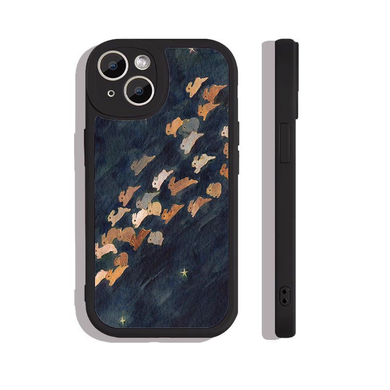 Chasing Bunny - Sheepskin Texture Phone Case