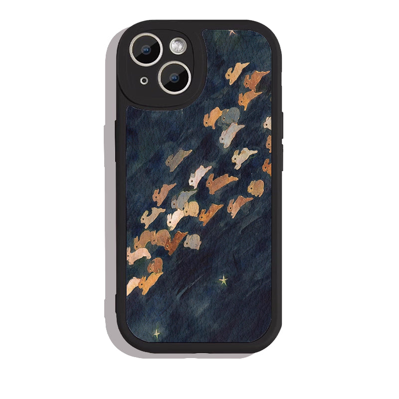 Chasing Bunny - Sheepskin Texture Phone Case