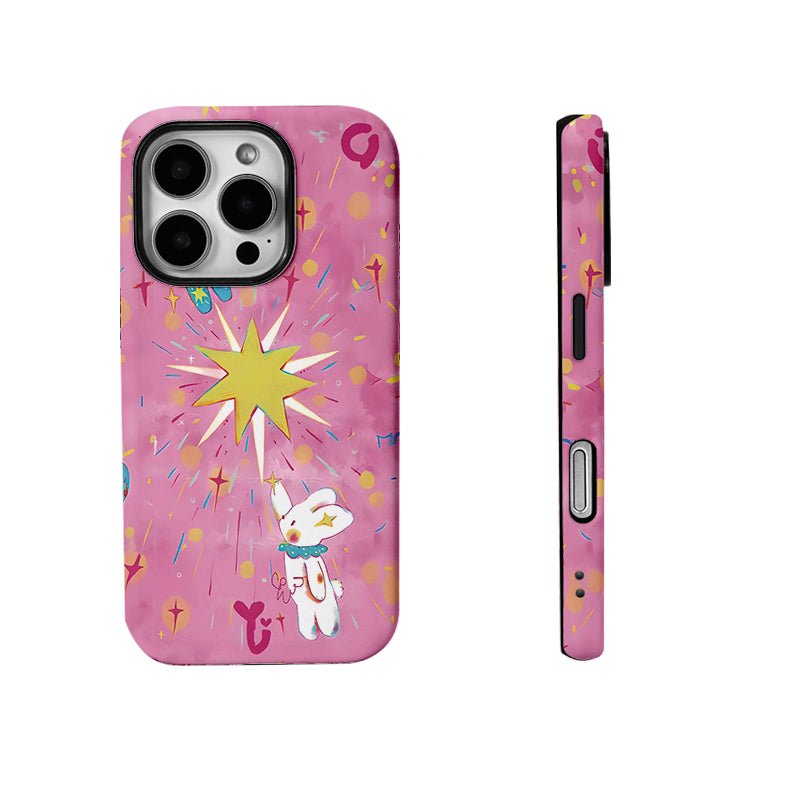 Star-chasing Bunny - Phone Case