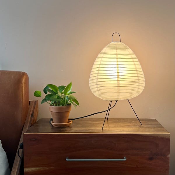 Paper Table Lamp | Japanese Style Tripod Desk Lamp