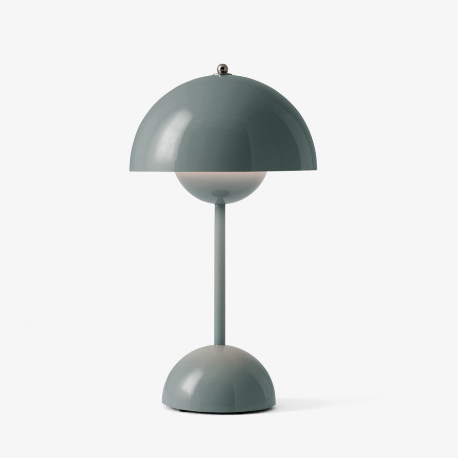 180mm USB Rechargeable Cordless Mushroom Table Lamp - Acrylic Classic