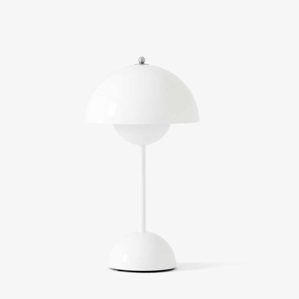 180mm USB Rechargeable Cordless Mushroom Table Lamp - Acrylic Classic