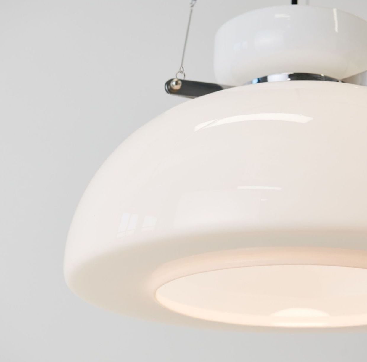 ADITI | 400mm Milk White Glass Pendant Lamp