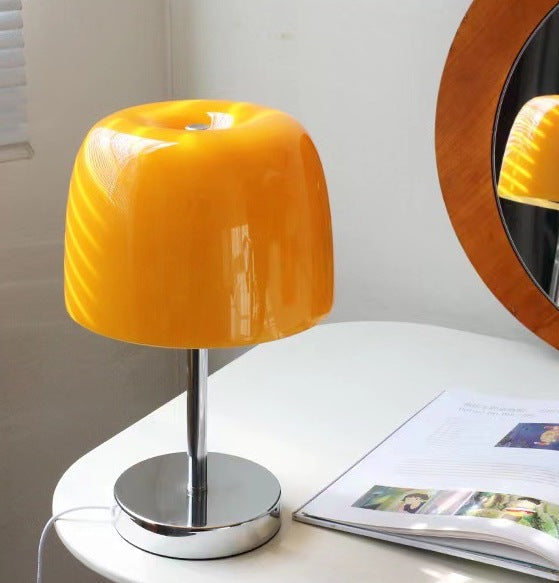 MP Lumiere Glass Table Lamp - Round Base