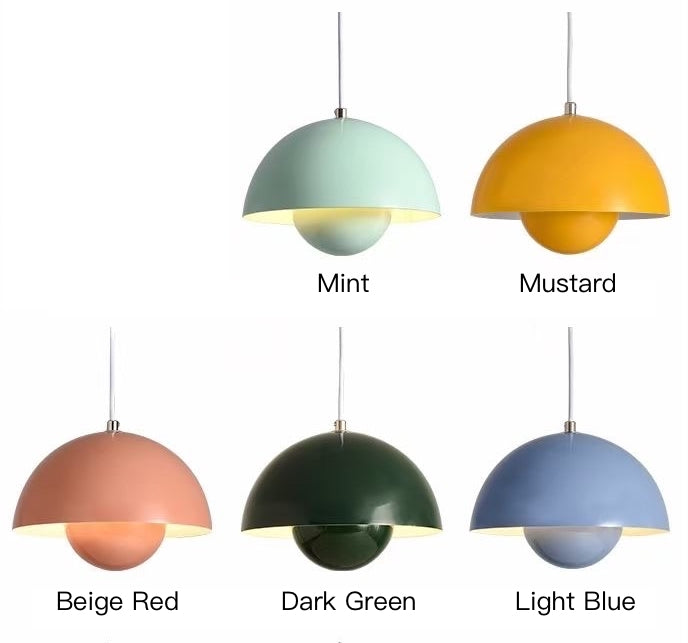 D230mm Color Mushroom Pendant Lamp